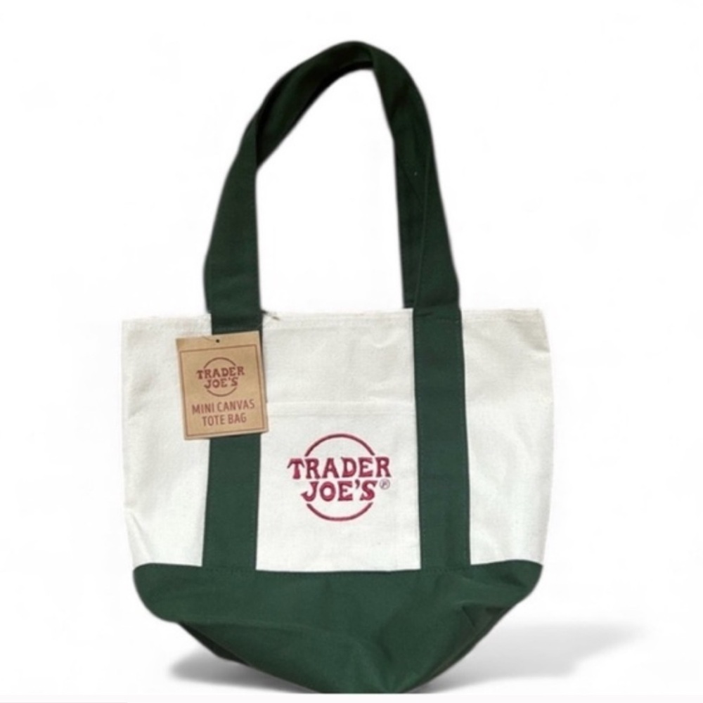 Trader Joe's viral Canvas Tote Bags - green